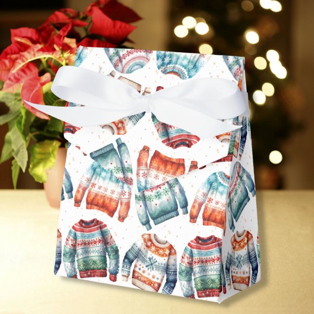 Ugly Christmas Sweater Favour Box (Creator Uploaded)