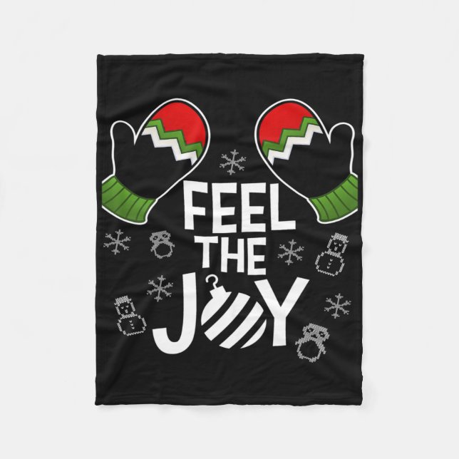 Ugly Christmas Sweater  Fleece Blanket (Front)