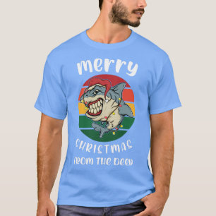 Ugly Christmas Sweater Graphic Design For Shark Or