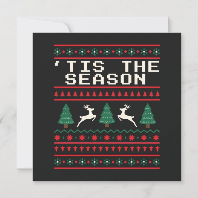 Ugly Christmas Sweater  Holiday Card (Front)