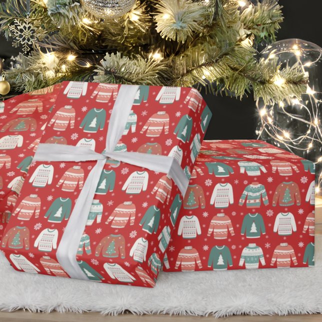 Ugly Christmas Sweater Holiday Wrapping Paper (Creator Uploaded)