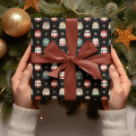 Ugly Christmas Sweater | Holly and Berries Pattern Wrapping Paper<br><div class="desc">Cute ugly Christmas sweater and holly and berries pattern</div>