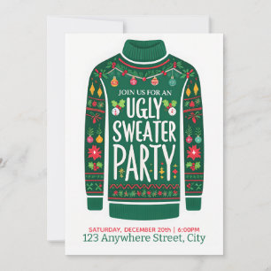 Ugly Christmas Sweater Invitation