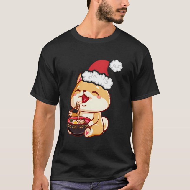 Ugly Christmas Sweater Kawaii Anime Shiba Inu Eati (Front)