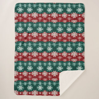 Ugly Christmas Sweater Knit Traditional Pattern 6 Sherpa Blanket