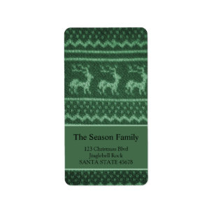 Ugly Christmas Sweater label