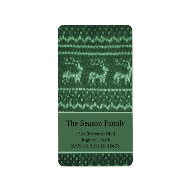 Ugly Christmas Sweater label (Front)