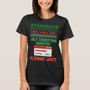Ugly Christmas Sweater Loading Funny X-mask Design