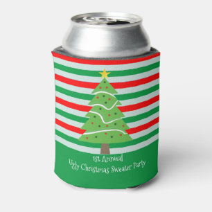 Ugly Christmas Sweater Party Gift Can Cooler