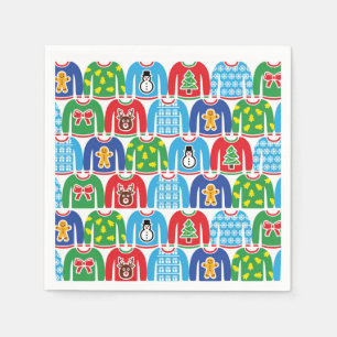 Ugly Christmas Sweater Party Holiday Xmas Party Na Napkin