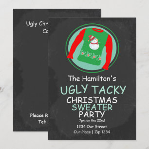 Ugly Christmas Sweater Party Invitation