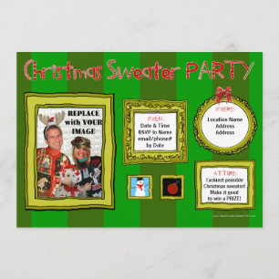 Ugly Christmas Sweater Party Invitation