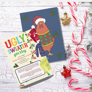 Ugly Christmas Sweater Party Invitation