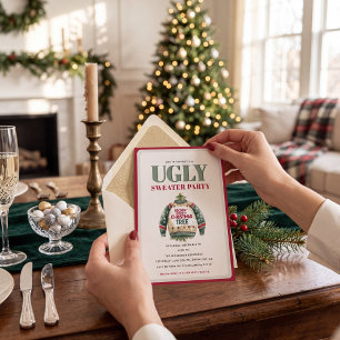 Ugly Christmas Sweater Party Invitation