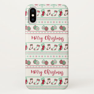 Ugly Christmas Sweater Pattern Holiday Case-Mate iPhone Case