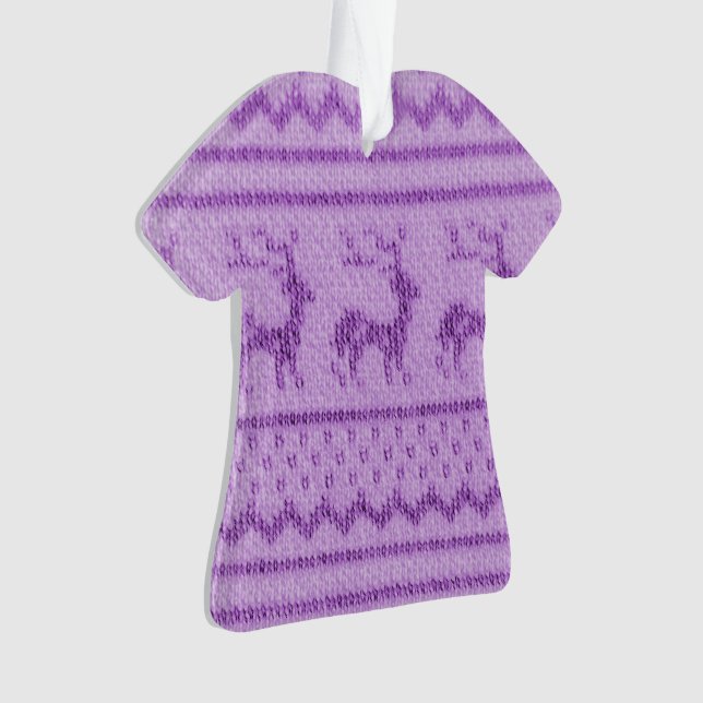 Ugly Christmas Sweater pattern Ornament (Front)