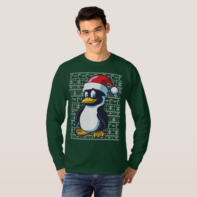 Ugly Christmas Sweater Penguin (Front Full)