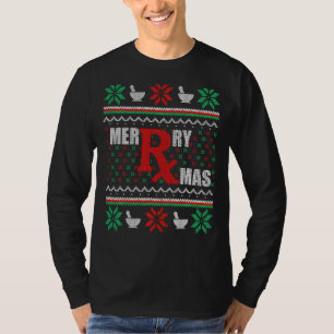Ugly Christmas Sweater Pharmacy Tech Merry Xmas Ph