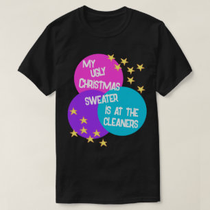 Ugly Christmas Sweater Pink Purple T-Shirt