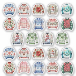 Ugly Christmas Sweater Planner Calendar Stickers