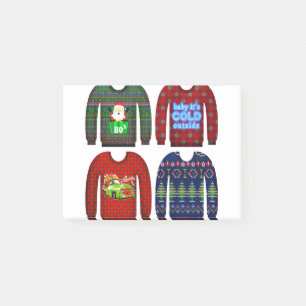 ugly christmas sweater post-it notes
