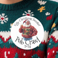 Ugly Christmas Sweater Pub Crawl Activity Drinking