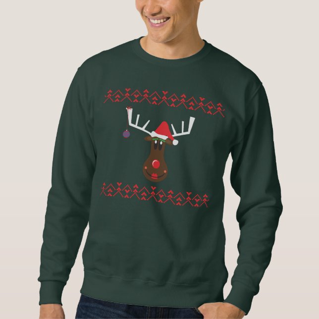 Ugly Christmas Sweater Reindeer (Front)