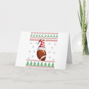 Ugly Christmas Sweater Rugby Sport Lovers Gift Card
