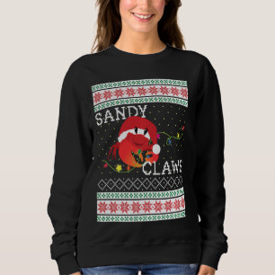 Ugly Christmas Sweater Sandy Claws Crab Lovers Fun