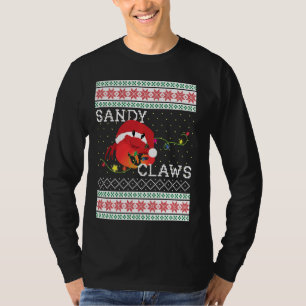 Ugly Christmas Sweater Sandy Claws Crab Lovers Fun