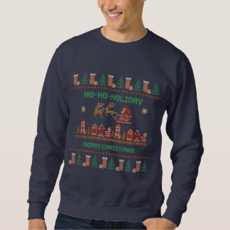 Ugly Christmas Sweater Santa Sweatshirt