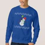 Ugly Christmas Sweater Snowman<br><div class="desc">Ugly Christmas Sweater Snowman with knit boarder.</div>