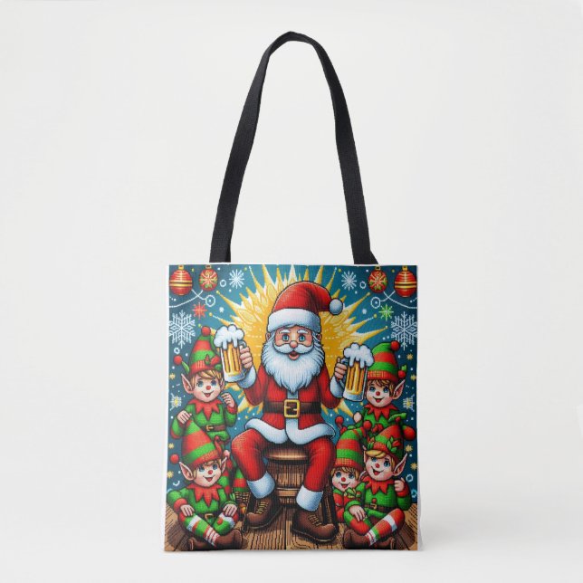 Ugly Christmas Sweater Tote Bag (Front)