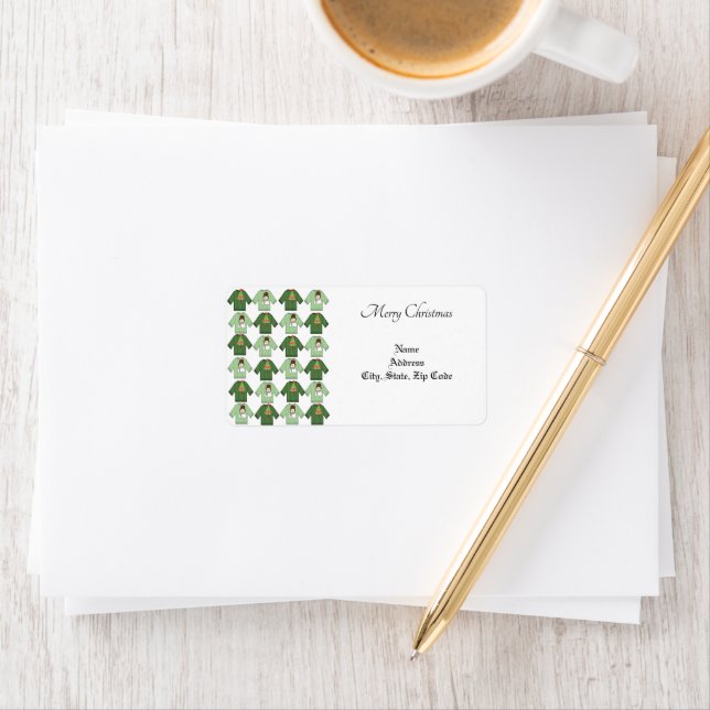 Ugly Christmas Sweaters Return/ Shipping  Address  Label (Insitu)