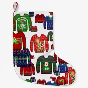 ugly christmas sweaters small christmas stocking