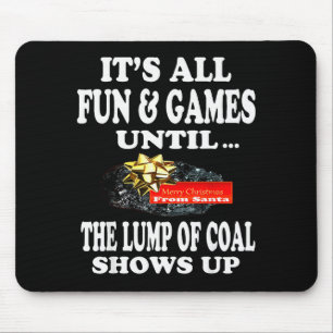 Ugly Christmas T Shirt Naughty Kid Men Women Lump Mouse Pad