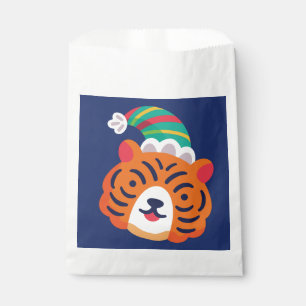 ugly christmas tiger santa claus favour bags