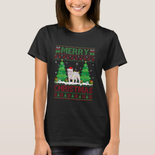 Ugly Christmas Tree Lighting English Bulldog Ugly T-Shirt