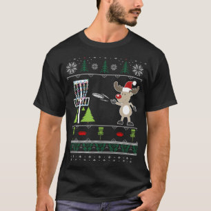 Ugly Disc Golf Christmas Sweater Reindeer Sleigh