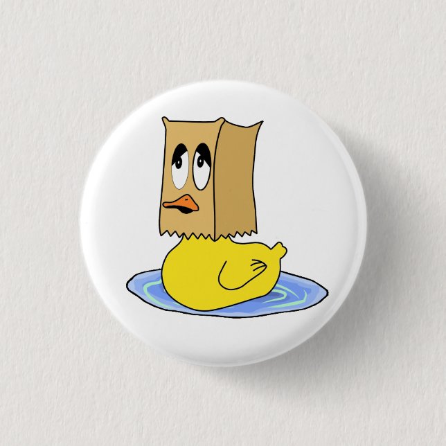 Ugly Duckling Button (Front)