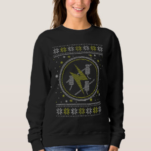Ugly Electrician Motif Christmas Time Christmas Ev Sweatshirt