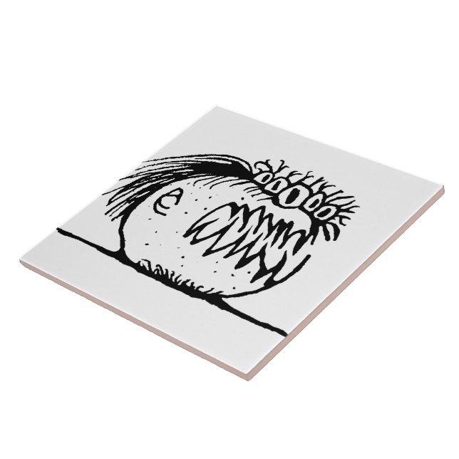 Ugly fantasy monster drawing tile (Side)