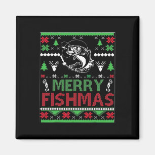 Ugly Fishing Christmas Byb Fish Apparel Magnet