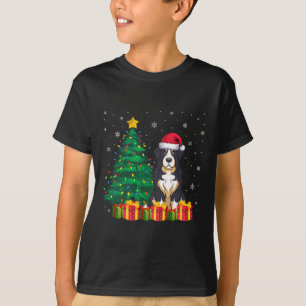 Ugly Greater Swiss Mountain Santa Hat Xmas Lights  T-Shirt