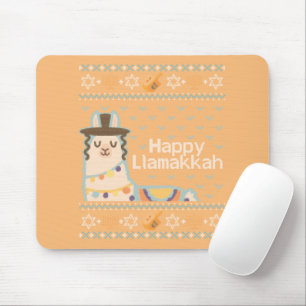 Ugly Hanukkah Llama Llamakkah Mouse Pad
