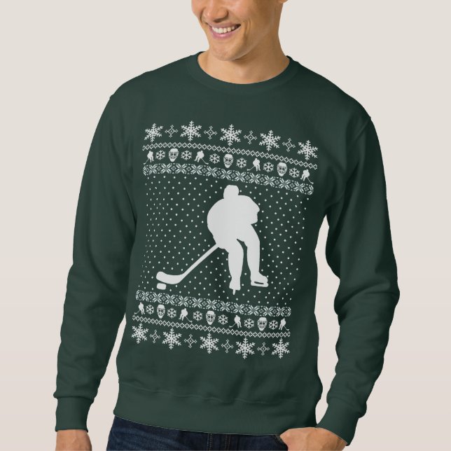 Ugly Hockey Christmas Sweater (Front)