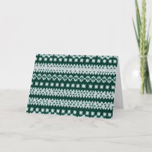 Ugly Holiday Sweater greeting card w/ custom text