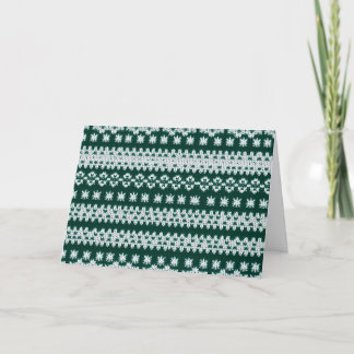 Ugly Holiday Sweater greeting card w/ custom text