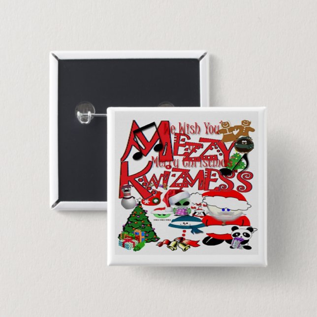Ugly Kwizmess 15 Cm Square Badge (Front & Back)