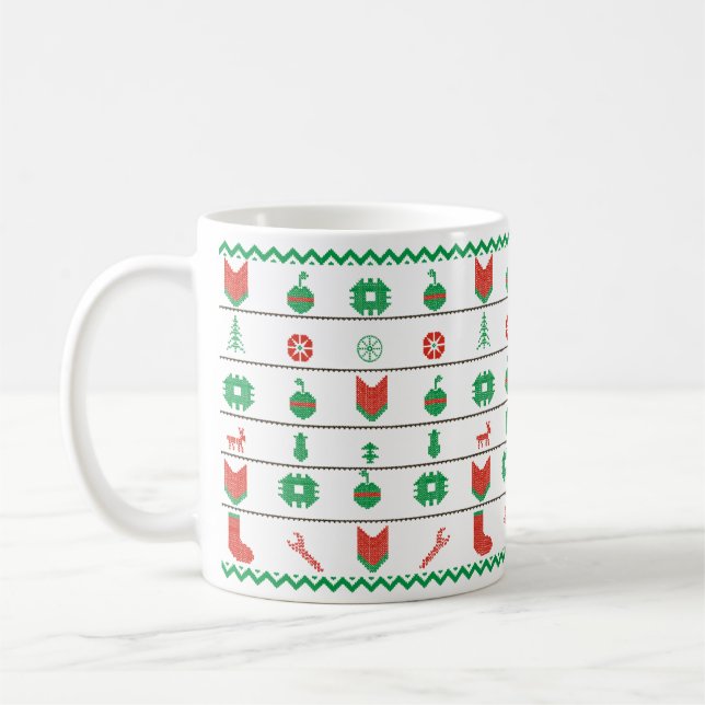 Ugly Merry Christmas Coffee Mug (Left)